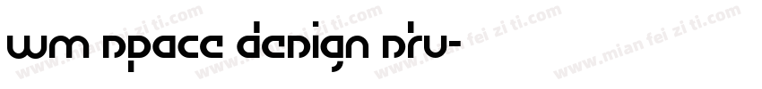 WM SPACE DESIGN STU字体转换